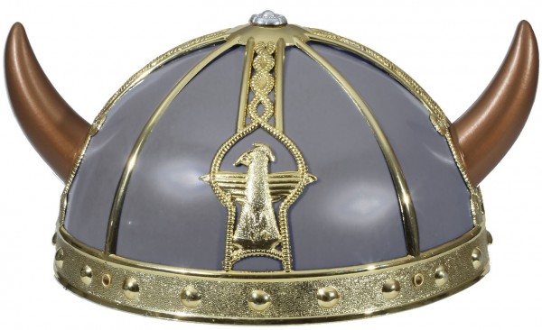 Grau-Goldener Wikingerhelm