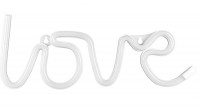 Weißer Love LED Schriftzug 34,5 x 13cm