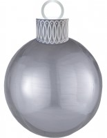 Weihnachtskugel Ballon silber 38 x 50cm