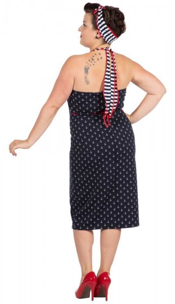 Marine Pin-Up Girl Strandkleid 3
