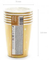 Vorschau: 6 VIP New Year Pappbecher 220ml