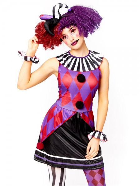 Violetta Harlekin Damenkostüm 3