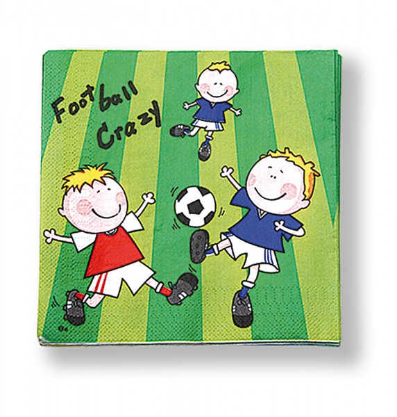 20 Servietten Football Crazy