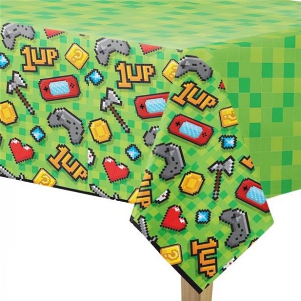Level Up Birthday Tischdecke 2,5 x 1,37m