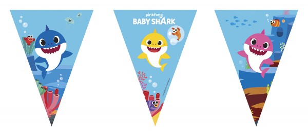FSC Baby Shark Wimpelkette 2,3m