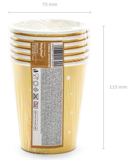 6 VIP New Year Pappbecher 220ml 4
