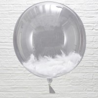 3 Märchenhochzeit Feder Luftballons 45cm