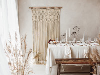 Vorschau: Makramee Boho Hänger 94,5cm x 1,71m