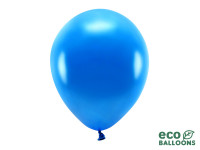 Vorschau: 100 Eco metallic Ballons royalblau 30cm