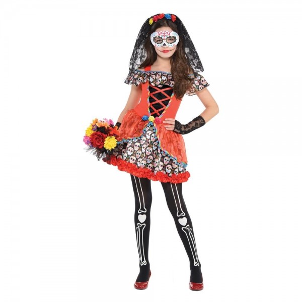Sugar Skull Kinder Kostüm