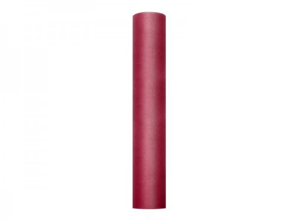 Bordslöpare i tyll Mörkröd 30cm x 9m 2