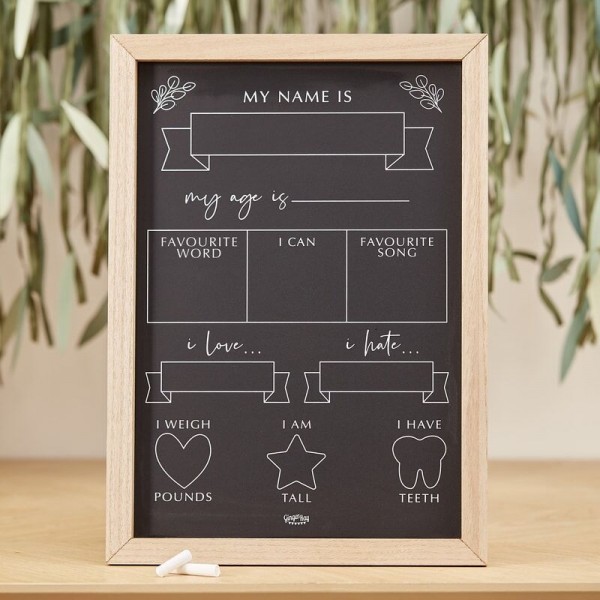 Botanical Babyparty Milestone Tafel 3