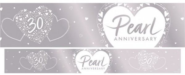 Perlenhochzeit Banner 2,7m