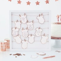 Newborn Star Gästebuch Rahmen 40cm