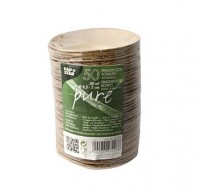 Vorschau: 50 Bambus Fingerfood Schalen Teseo 8,5cm