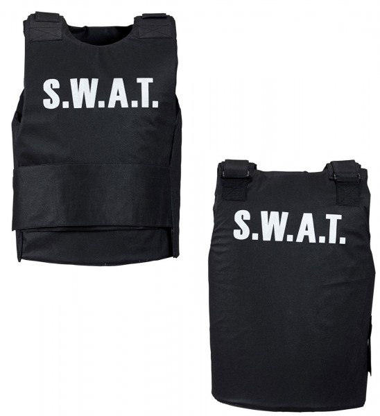 Schwarze SWAT Kinderweste