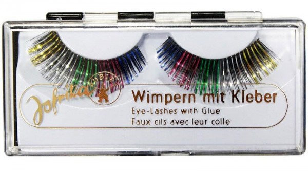 Fake Wimpern Regenbogen