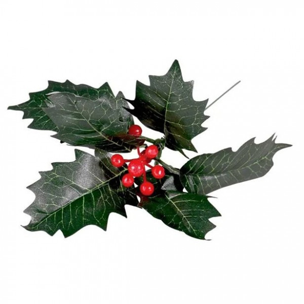 Ilex Winterbeeren Zweig 20cm