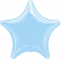 Sparkling Star Ballon babyblau