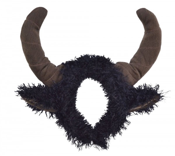 Plüschiger Haarreif Mit Bullenhörnern