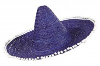 Lila Sombrero Mit Bommeln 50 cm
