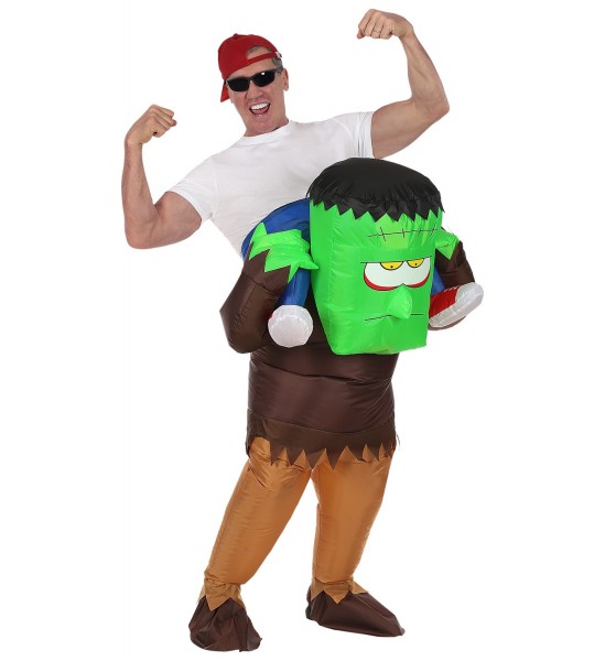 Aufblasbares Monster Huckepack Kostüm