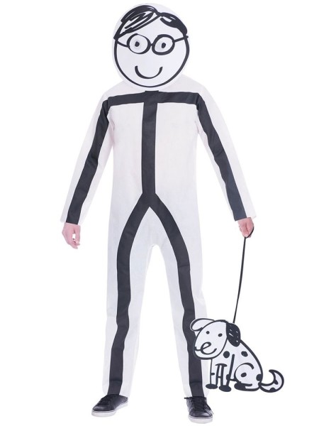 Strichmännchen Jungenkostüm