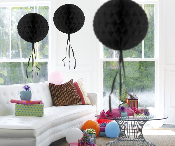 Wabenball Honey Schwarz 30cm