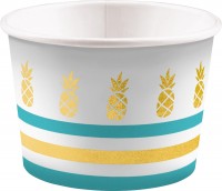 8 Ananas Garten Eisbecher 270ml