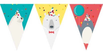 Arctic Party Wimpelkette 3m