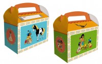 6 Yakari Party Geschenkboxen mit Namensfeld