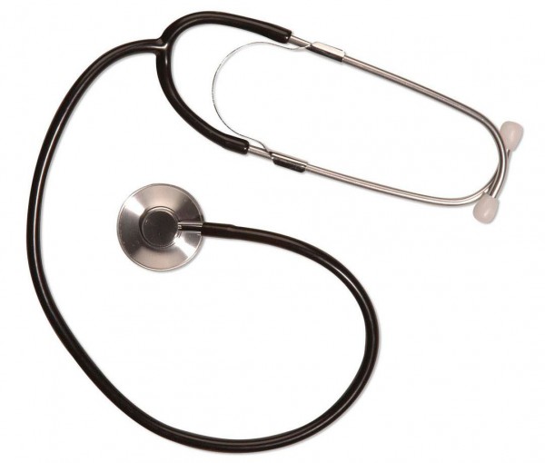 Schwarzes Stethoskop