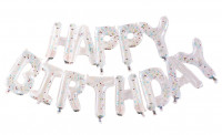 Vorschau: Transparenter Happy Birthday Konfettiballon