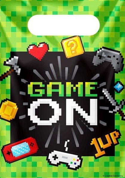 8 Level Up Birthday Geschenktüten
