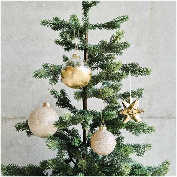 Goldene Glaskugel Miss Sparkle 6cm 2
