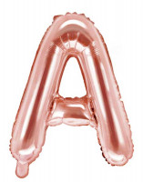 Folienballon A roségold 35cm