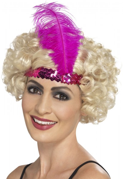Pinkes Charleston Pailletten Stirnband