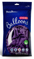 10 Partystar metallic Ballons lila 27cm