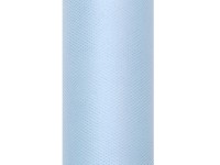 Tüll-Stoff Luna pastellblau 9m x 30cm