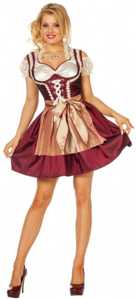 Dirndl Kostüm Stefanie mit Bluse und Schürze