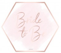 8 Shiny Bachelorette Pappteller 18cm