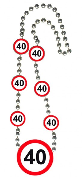 Verkehrsschild 40 Halskette