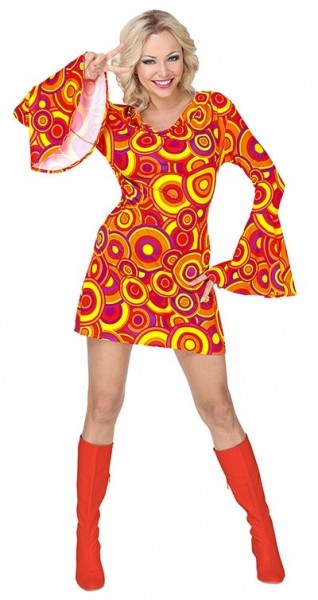 Disco Fever Damenkostüm Casey orange