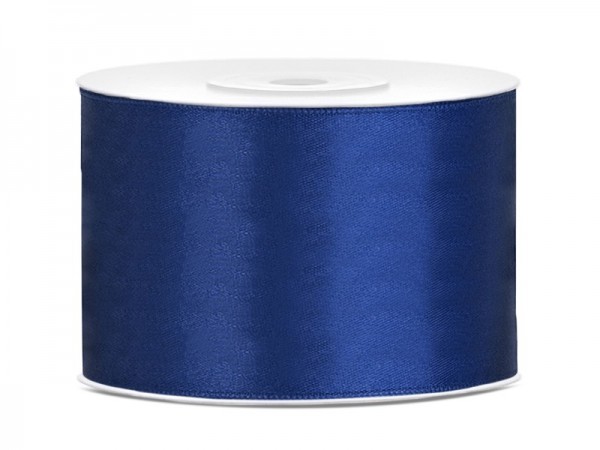 25m Satin Geschenkband marineblau 5cm breit