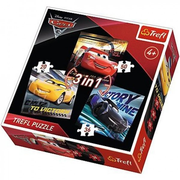 Disney Cars Puzzle Set 3 in 1
