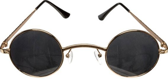 Steampunk Hippie Brille Mit Dunklen Gläsern