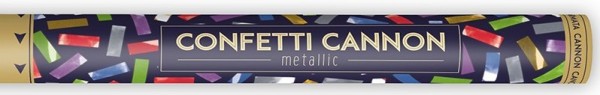 Bunte Metallic Konfetti Kanone 60cm 2