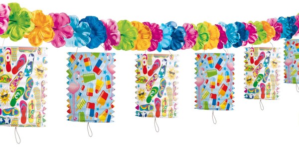 Hitzefrei Lampion Girlande 3,6m