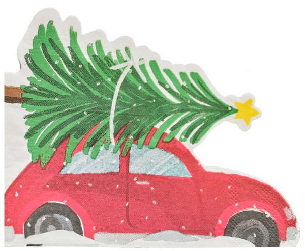 16 Eco driving home for Christmas Servietten