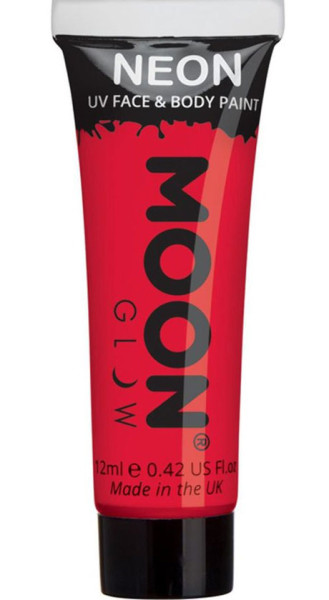 UV Face and Body Schminke in Rot 12ml